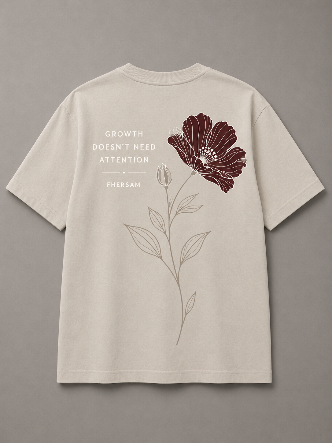 QUIET BLOOM back view | Bone