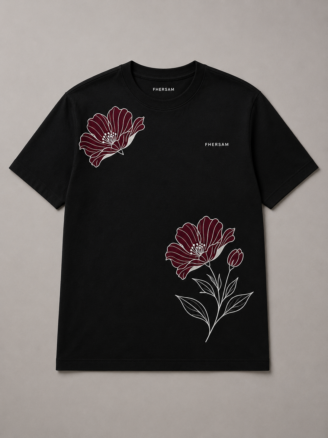 QUIET BLOOM front view | Black